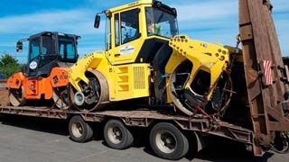 Перевозка катков тралом фото