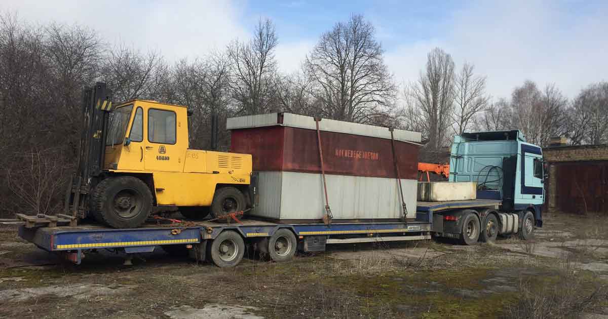 перевозка спецтехники тралом